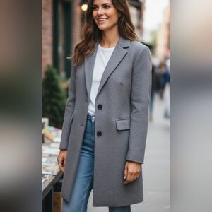 UNIQLO Wool And Cashmere Gray Women's Coat.Size XS